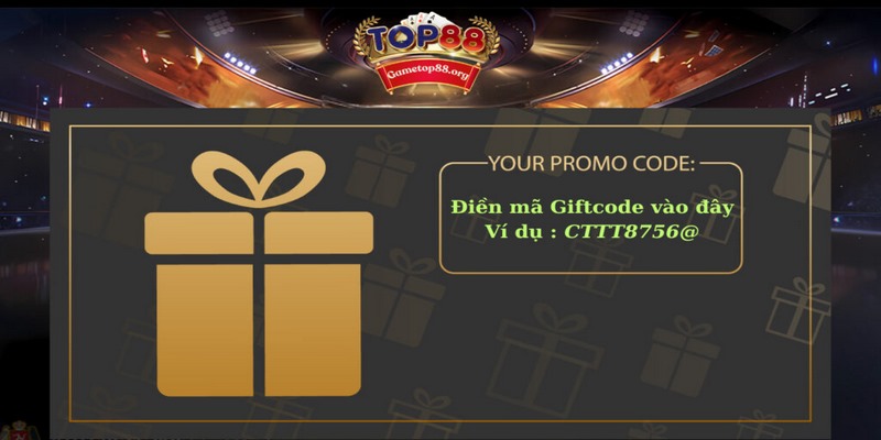 Giftcode TOP88 là một đoạn mã đặc biệt được cung cấp bởi cổng game